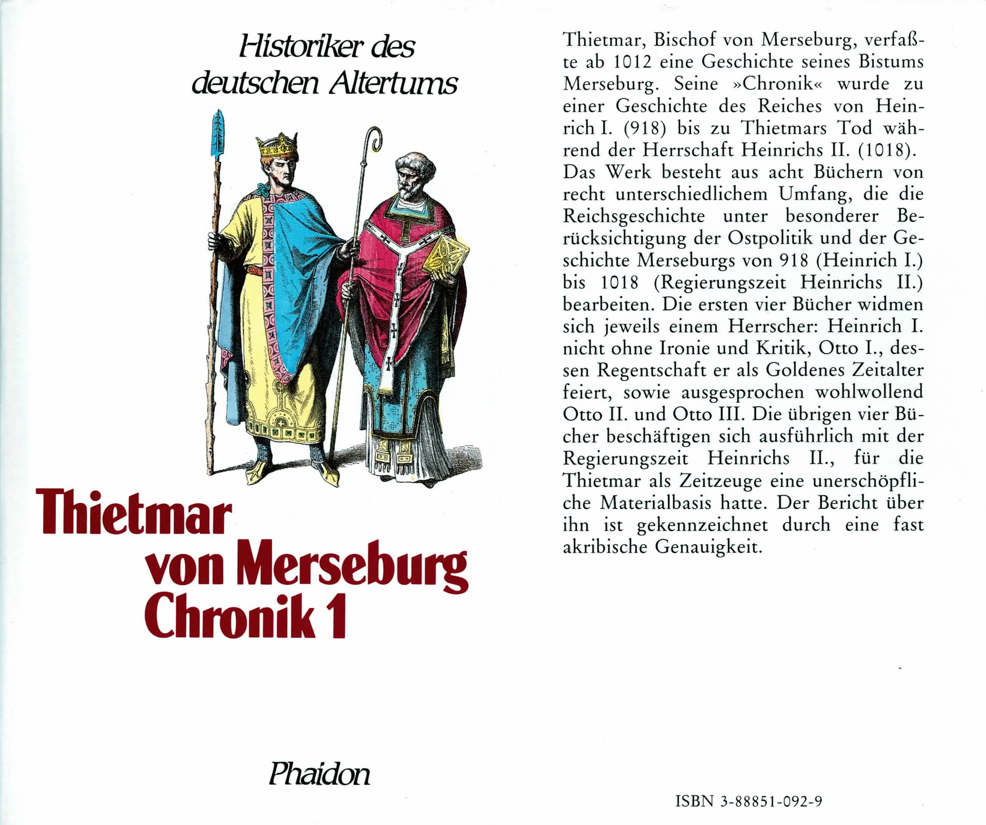 Historiker des deutschen Altertums - Thietmar von Merseburg - Chronik II - Huf, Franz (Hersgb)
